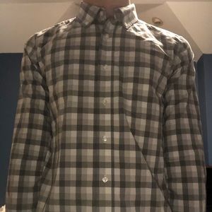 Gray Button Down Dress Shirt